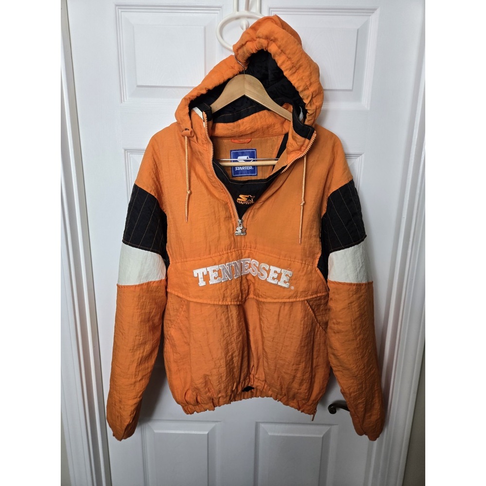 90s Starter Tennessee Volunteers UT VOLS Puffer Jacket Medium Hooded VINTAGE